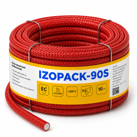Шнур IZOPACK-90S (красный силикон) купить — цена за метр в Украине