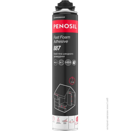 Пена-клей PENOSIL Fast Foam Adhesive 887 | Быстрый монтаж: Для теплоизоляции и гипсокартона