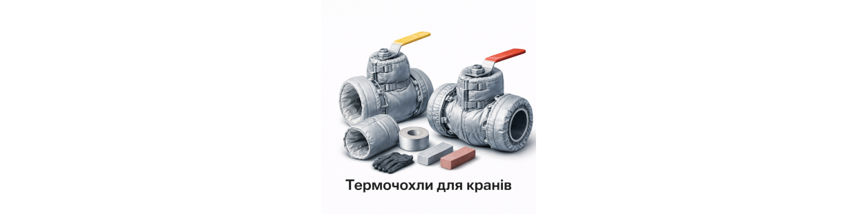 Термочехлы для кранов и арматуры: Съемные изоляционные чехлы ➤ Купить в Киеве