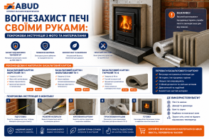 Вогнезахист печі своїми руками: покрокова інструкція з фото та матеріалами