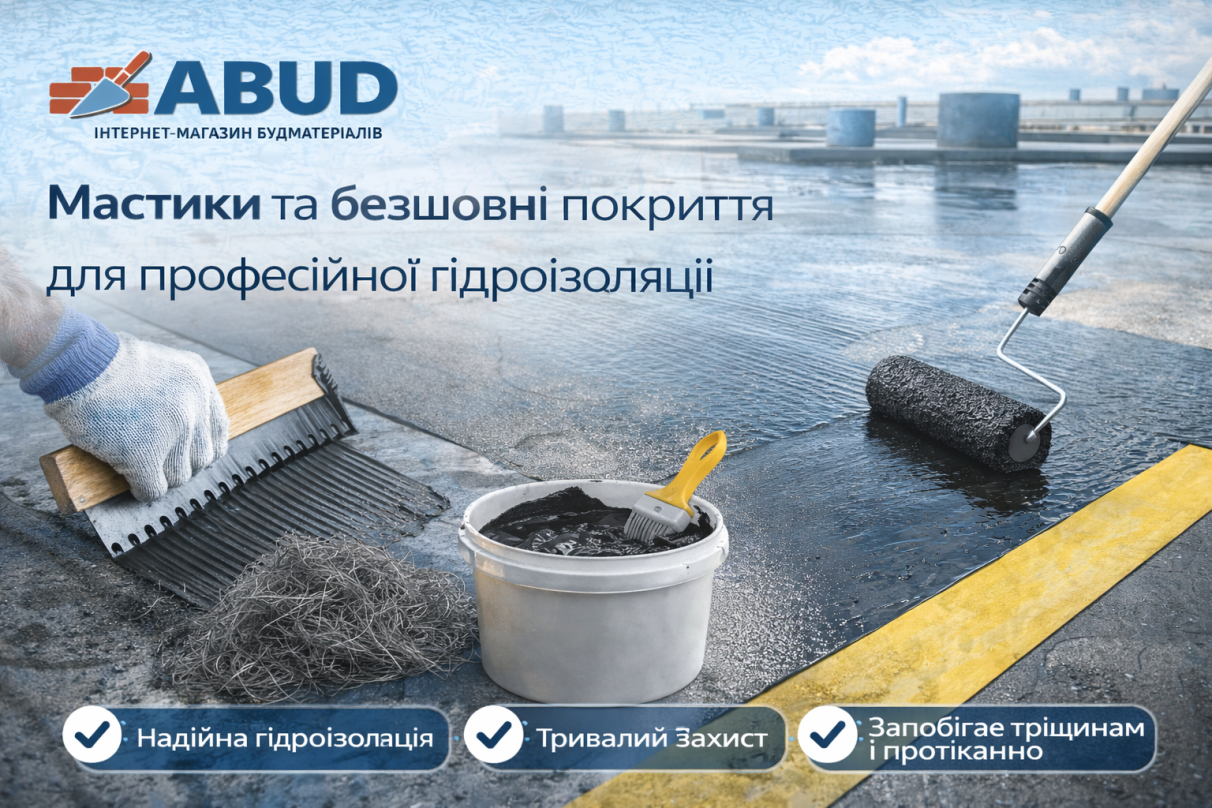 Мастики и бесшовные покрытия для профессиональной гидроизоляции
